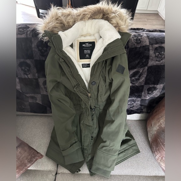 Hollister Jackets & Blazers - Hollister Olive Military Jacket